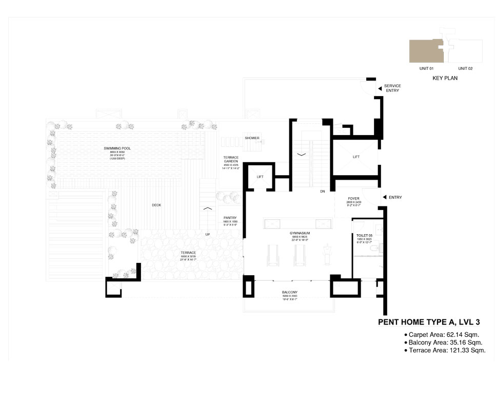 Risland Sky Mansion, Chattarpur south Delhi Floor plan